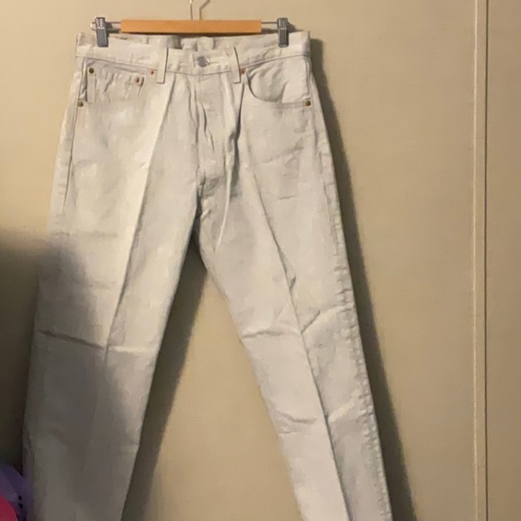 Levi's White Straight Jeans Classic Style - Picture 1 of 5